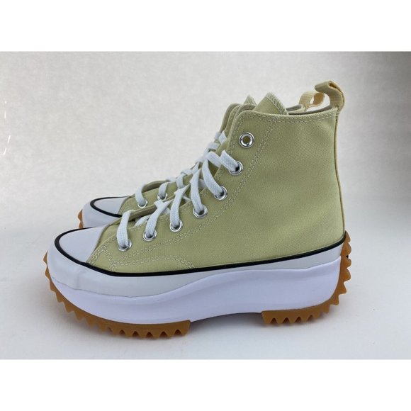 Converse Run Star Hike Lemon Gum Women's Shoes Sneakers Platform Yellow White - Picture 11 of 11